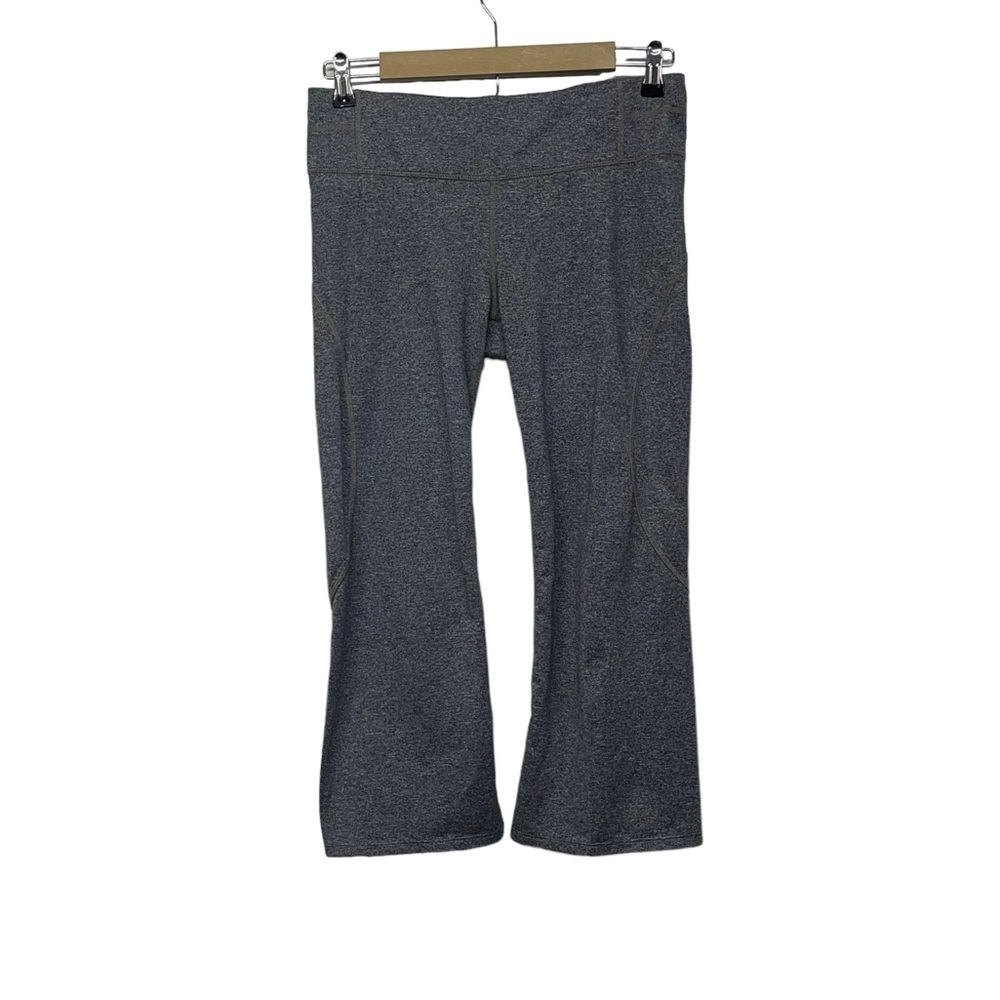 Athleta Gray Cropped Straight‎ Leg Pants Size Medium